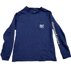 Vineyard Vines Kids Happy Hanukkah Menorah Whale Long Sleeve T-Shirt Size 7